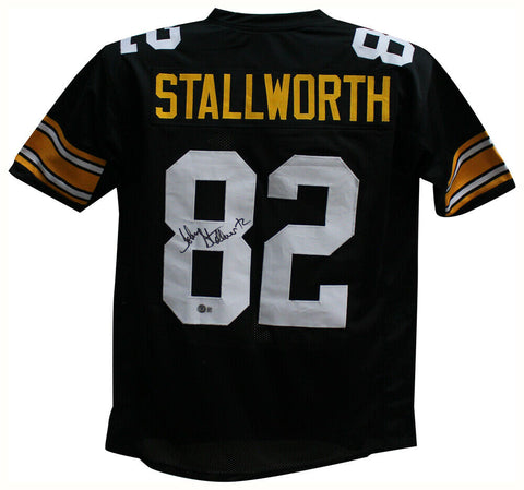 John Stallworth Autographed/Signed Pro Style Black XL Jersey Beckett 35530