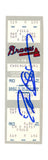 Deion Sanders Signed Atlanta Braves 5/4/1991 vs Cubs Full Ticket BAS 37256