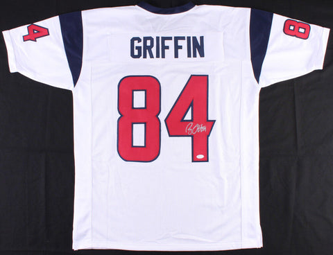 Ryan Griffin Signed Texans White Jersey (JSA COA) Houston Tight End / UCONN