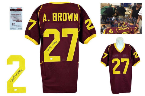 Antonio Brown Autographed SIGNED Jersey - Burgundy - JSA Witnessed