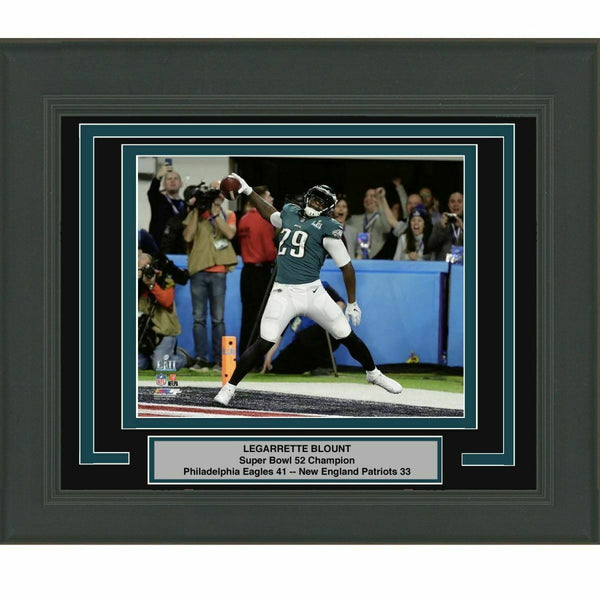 Framed LEGARRETTE BLOUNT Eagles Super Bowl 52 8x10 Photo Professionally Matted