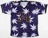 Ricky Williams Signed Baltimore Ravens Weed Jersey (JSA COA) Smoke Weed Everyday