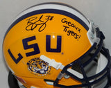 Brad Wing Autographed LSU Tigers Schutt Mini Helmet W/ Geaux Tigers- JSA W Auth