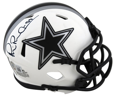 Cowboys Michael Irvin Authentic Signed Lunar Speed Mini Helmet BAS Witnessed
