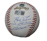 2009 New York Yankees Team Signed World Series Baseball 9 Sigs Steiner 33949
