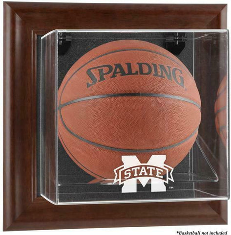 Mississippi State Brown Framed Wall-Mountable Basketball Case - Fanatics