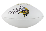 Chris Doleman Signed Minnesota Vikings Embroidered NFL Football - "HOF 12"