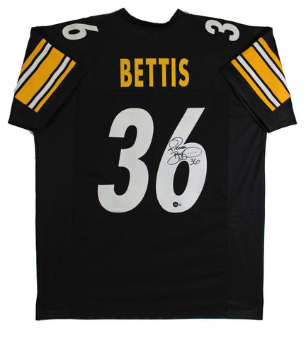 Jerome Bettis Authentic Signed Black Pro Style Jersey BAS Witnessed