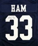 Jack Ham Autographed Navy Blue College Style Jersey W/ CHOF- JSA W Auth *TL3