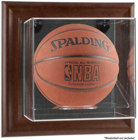 Brown Framed Wall Basketball Display Case - Fanatics