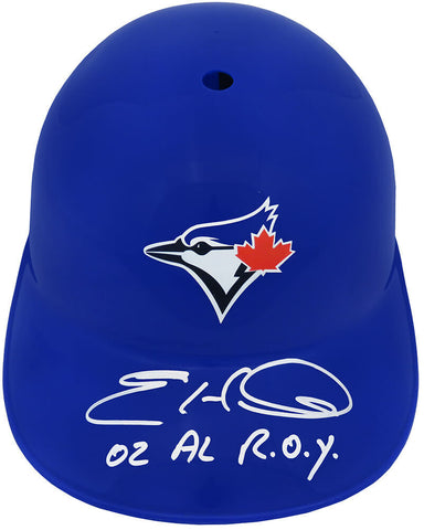 Eric Hinske Signed Blue Jays Replica Souvenir Batting Helmet w/02 ROY - (SS COA)