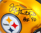 Jack Lambert Signed Steelers Flash Mini Helmet With HOF- JSA W *Black