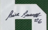 Bill Russell Signed Framed Custom Green Pro Style Basketball Jersey JSA