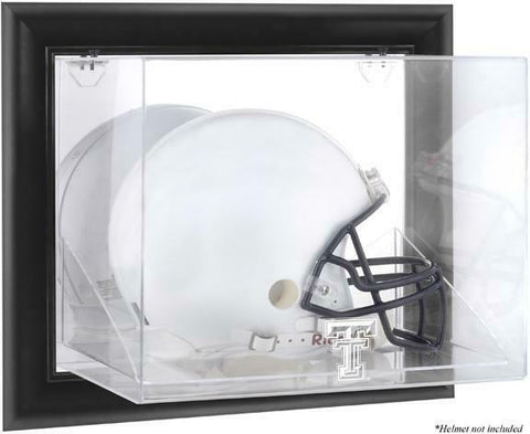 Texas Tech Red Raiders Black Framed Wall-Mounted Helmet Display Case - Fanatics
