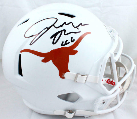 Joseph Ossai Autographed Texas Longhorns F/S Speed Helmet-Beckett W Hologram