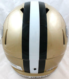 Alvin Kamara Autographed New Orleans Saints F/S Speed Helmet-Beckett W Hologram