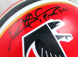 Deion Sanders Autographed Falcons 66-69 Authentic F/S Helmet w/Insc.-BAWHologram