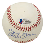Willie Mays Monte Irvin Dual Signed Giants Baseball BAS LOA AA05933