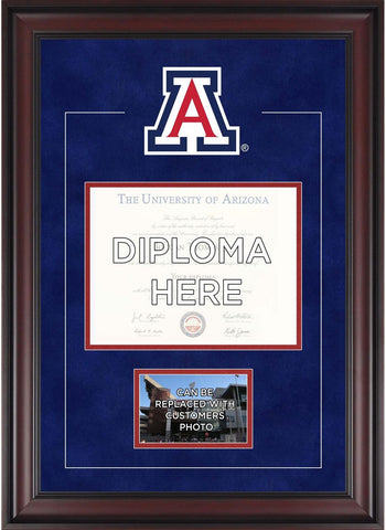 Arizona Wildcats 8.5x11 Diploma Frame w/Team Logo-Insert Your 4x6 Photo
