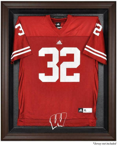 Badgers Brown Framed Logo Jersey Display Case-Fanatics Authentic