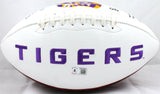 Devin White Autographed LSU Tigers Logo Football w/Insc.-Beckett W Hologram