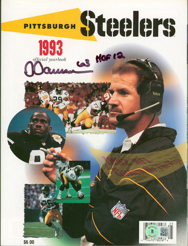 Steelers Dermontti Dawson HOF 12 Signed 1993 Official Yearbook BAS Wit #WQ32373