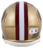 49ers Deommodore Lenoir Authentic Signed Speed Mini Helmet BAS Witnessed