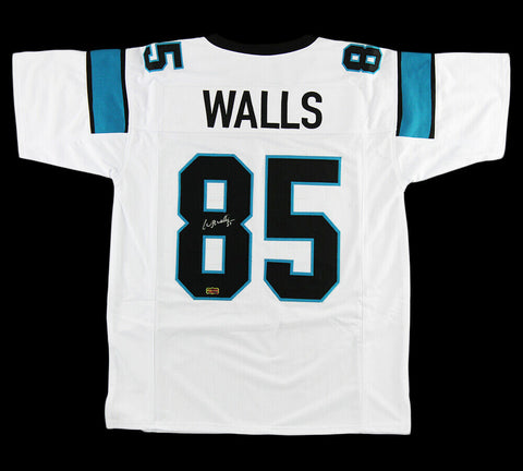 Wesley Walls Signed Carolina Custom White Jersey