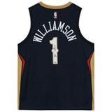 ZION WILLIAMSON Autographed New Orleans Pelicans Nike Navy Jersey FANATICS