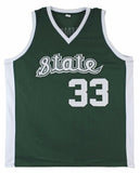 Magic Johnson Signed Michigan State Spartans Jersey (Beckett Holo) Lakers 3xMVP
