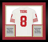 Frmd Steve Young San Francisco 49ers Signed White Mitchell & Ness Replica Jersey