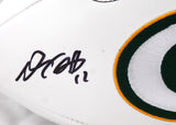 Davante Adams Autographed Green Bay Packers Wilson Logo Football-Beckett Witness