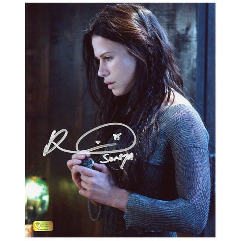 Rhona Mitra Autographed Underworld Rise of the Lycans Sonya Necklace 8x10 Photo