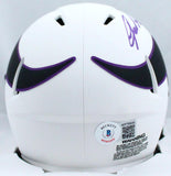 Jared Allen Autographed Minnesota Vikings Lunar Speed Mini Helmet-Beckett W Holo