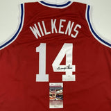 Autographed/Signed LENNY WILKENS St. Louis Red Basketball Jersey JSA COA Auto