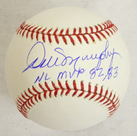Braves DALE MURPHY Signed Rawlings Official MLB Baseball w/NL MVP 82, 83 - SS