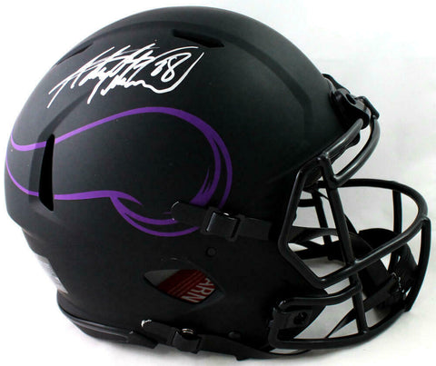 Adrian Peterson Signed Minn. Vikings F/S Eclipse Authentic Helmet-Beckett W Auth