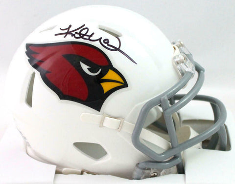 Kurt Warner Autographed Arizona Cardinals Speed Mini Helmet - Beckett W *Black