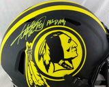 Adrian Peterson Signed Redskins Eclipse ProLine Helmet w/ Insc - Beckett W Auth