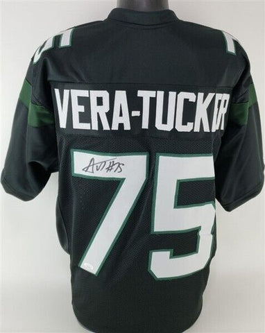 Alijah Vera-Tucker Signed New York Jets Jersey (JSA COA) 2021 1st Rnd Pck O Line