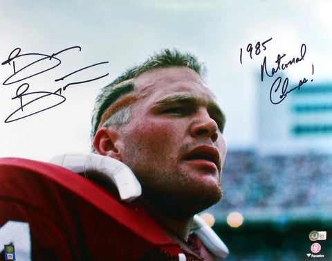 Brian Bosworth Signed OU Sooners 16x20 Up Close Photo w/85 Champs-Beckett W Holo