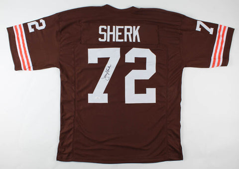 Jerry Sherk Signed Cleveland Browns Jersey (JSA Holo) 4xPro Bowl Defensve Tackle