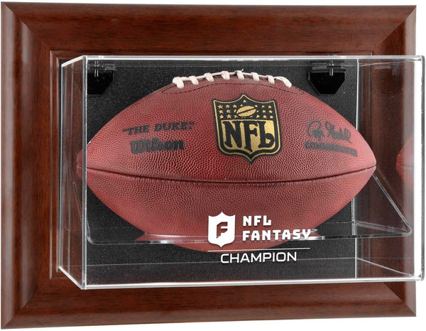 NFL Fantasy Football Champion Brown Framed Wall-Mountable Team Logo