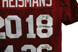 Steve Owens Billy Sims & Jason White Signed College Style Red XL Jersey 29494