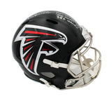 Morten Signed Atlanta Falcons Speed Full Size 2020 NFL Helmet-3Inscription