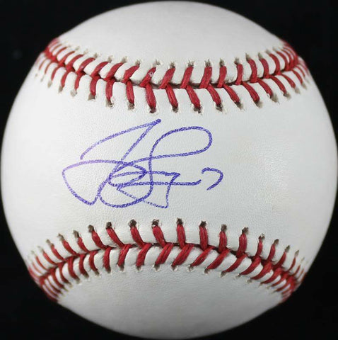 Rays James Loney Signed Authentic OML Baseball Autographed PSA/DNA #V16249