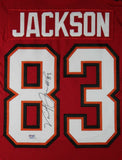 VINCENT JACKSON (Buccaneers Game issued suede) Signed Framed Jersey w/ PSA