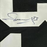 FRAMED Autographed/Signed MERRIL HOGE 33x42 Pittsburgh Black Jersey JSA COA Auto