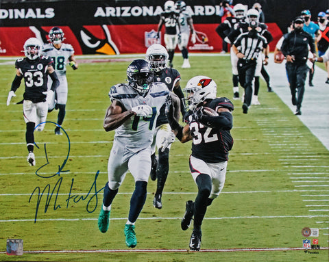 Seahawks D.K. Metcalf Authentic Signed 16x20 Vs Cardinals Photo BAS Witnessed