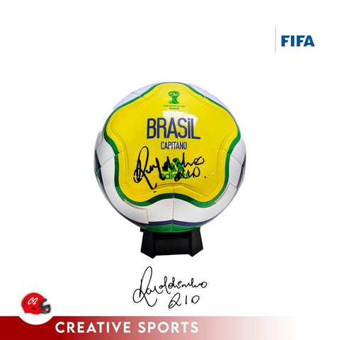 Ronaldinho Autographed Hand Signed Brazil Soccer Ball - Fanatics Authentication